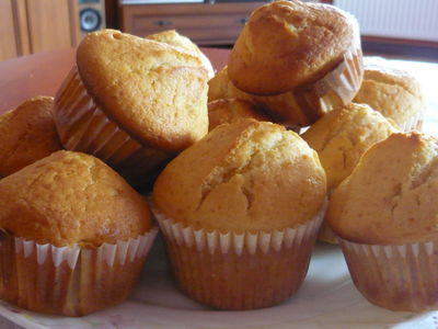 Muffiny z rabarbarem
