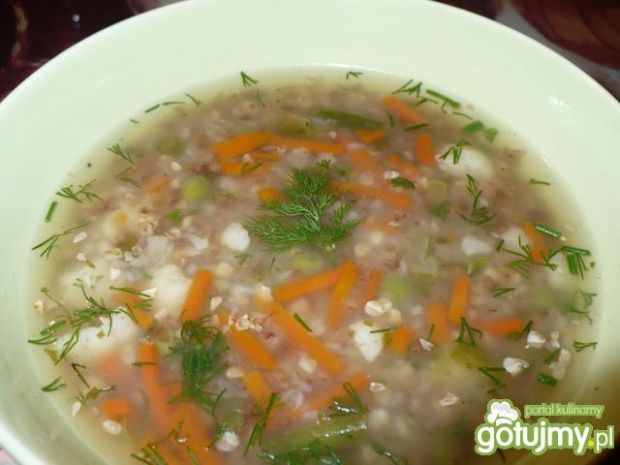Przepis  zupa warzywna z kaszą gryczaną przepis
