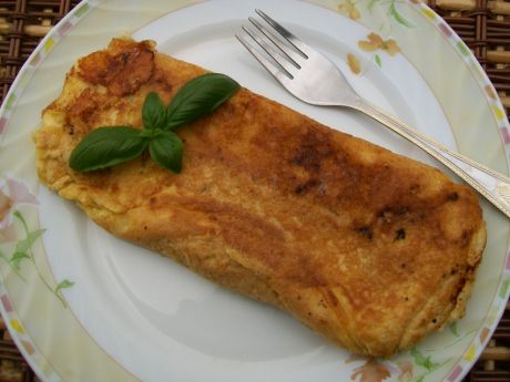 Przepis  omlet z mozzarellą i pomidorem przepis