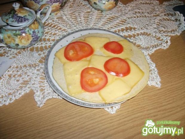 Przepis  omlet z serem z pomidorem przepis