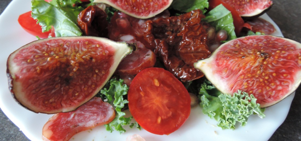Sałatka z figami i salami chorizo (autor: ttrytka)