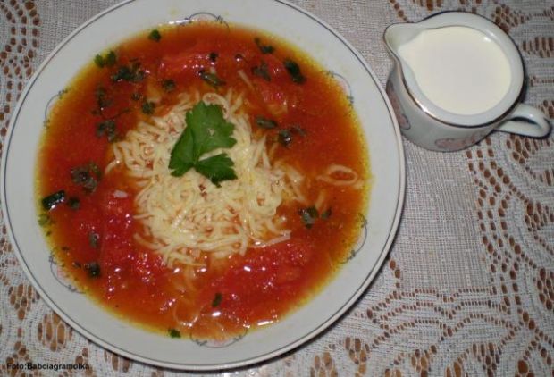 Przepis  zupa pomidorowa z całych pomidorów 2 przepis
