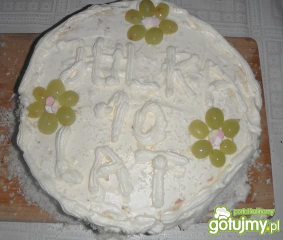 Przepis  tort urodzinowy śmietankowy :) przepis