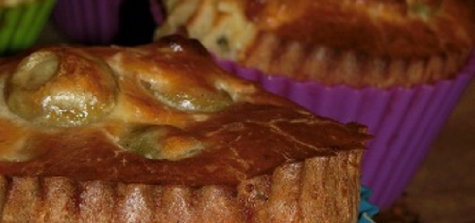 Wytrawne muffiny z serem feta i oliwkami (autor: w