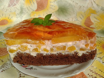 Ciasto delicja brzoskwiniowa