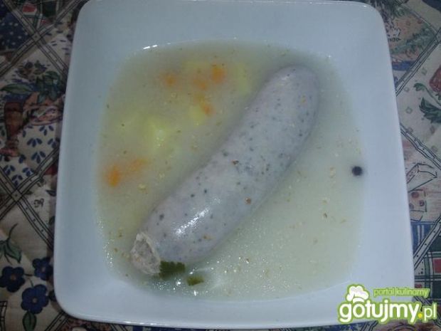 Zupy: żur na białej kiełbasie przepis