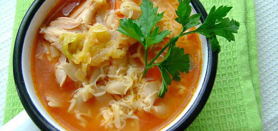 Włoska zupa jarzynowa z fasolą i makaronem (autor: witaminkaa ...