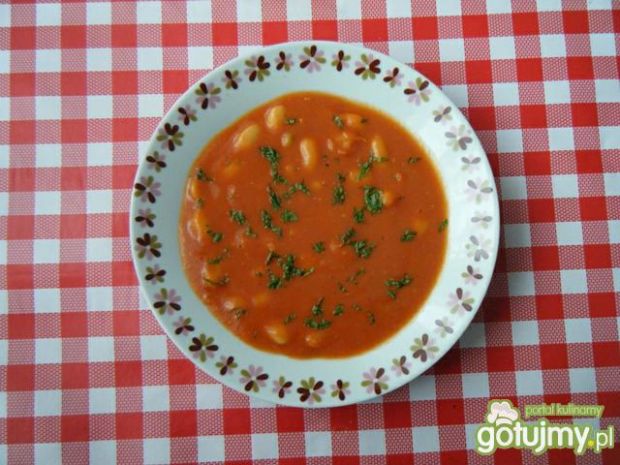 Przepis  zupa pomidorowa z fasolką przepis