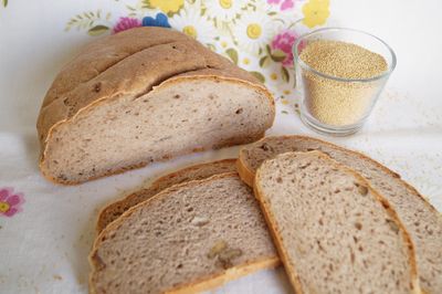 Chleb drożdżowy z mąką amarantusową i orzechami ...