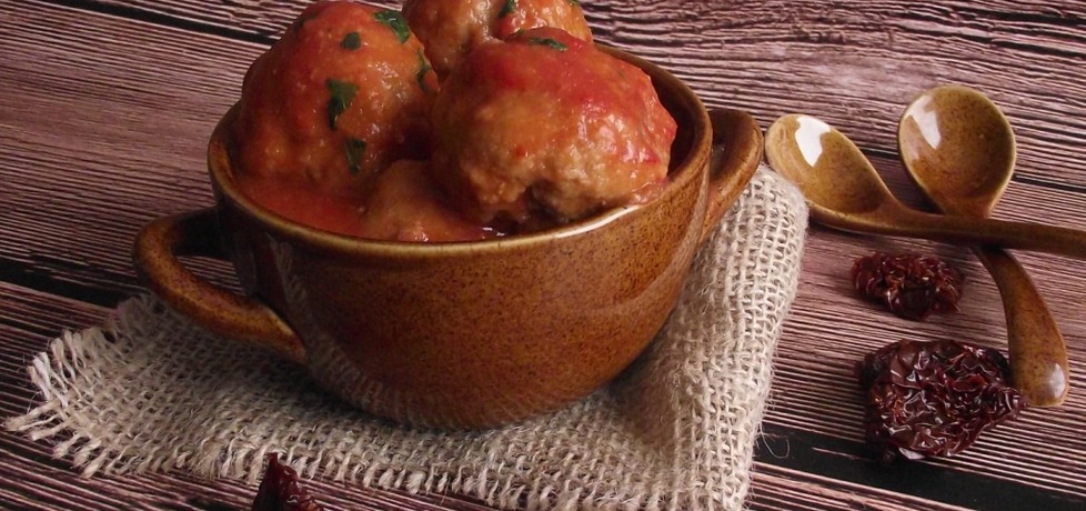 Drobiowe pulpeciki z suszonymi pomidorami w sosie (autor: konczi ...