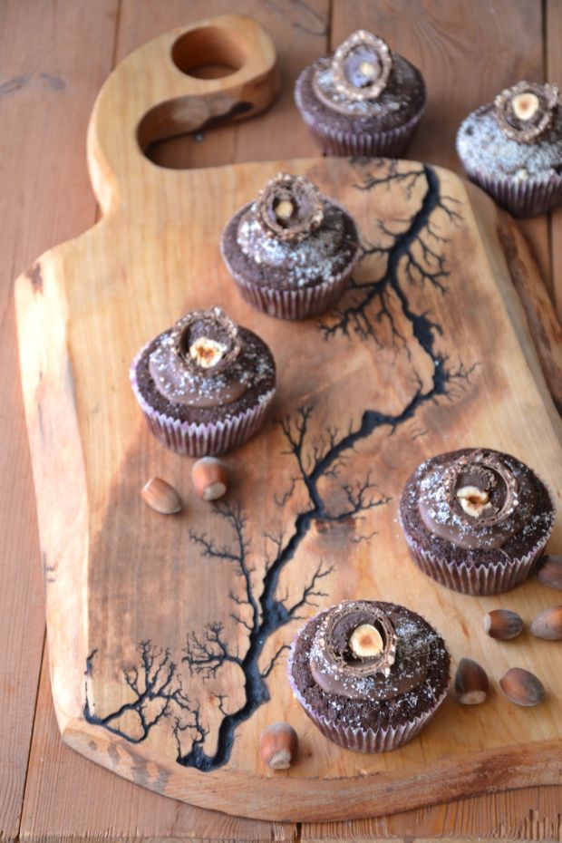 Przepis  muffinki czekoladowo-orzechowe przepis