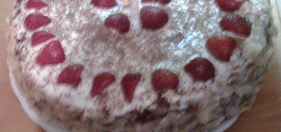 Tort truskawkowy z czekoladą (autor: kajka12)