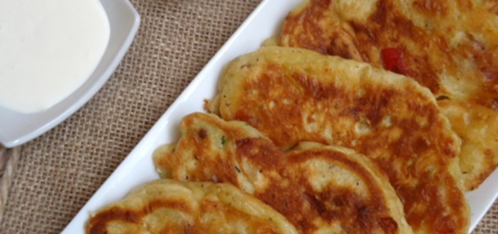 Pancakes wytrawne z kiełbasą, papryką i serem (autor: ilka86 ...