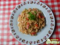 Przepis  ryż z mięsem z kurczaka i papryką przepis