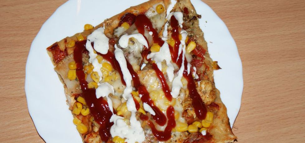 Pizza z gruszką i kurczakiem (autor: magdalea)