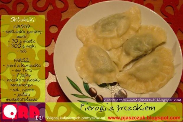 Przepis  pierogi z kurczakiem przepis