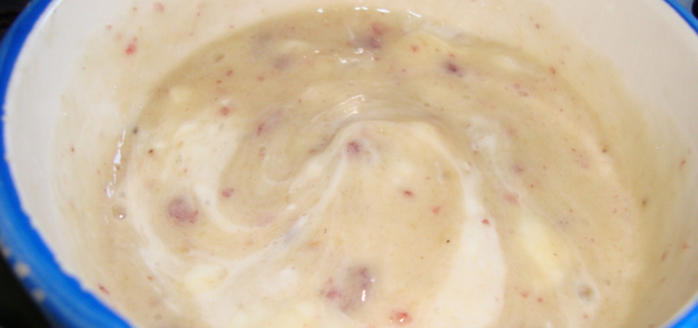 Deser jogurtowy z bananem i żurawiną (autor: bami ...