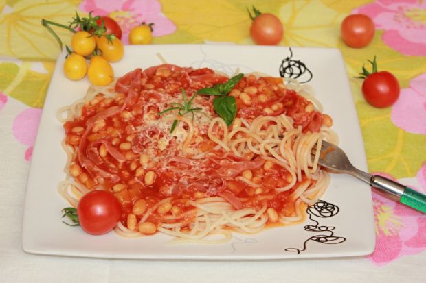 Przepis  spaghetti z fasolą przepis
