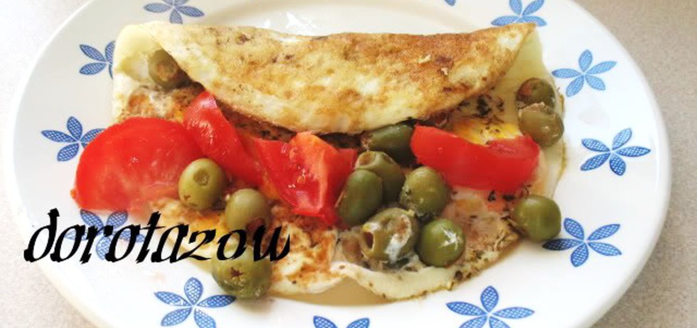 Omlet z oliwkami i pomidorem (autor: dorota20w)