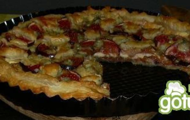 Przepis  francuska tarta z figami i serem przepis