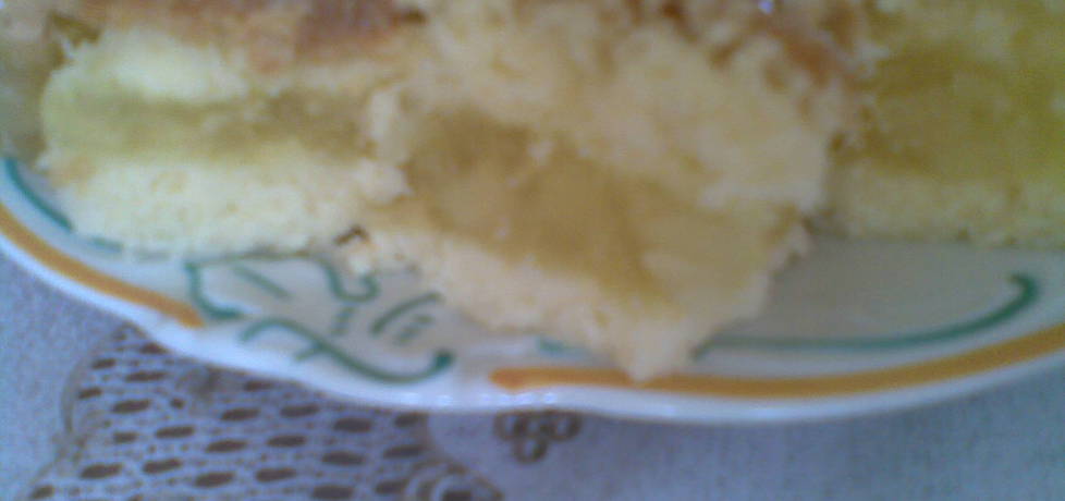 Ciasto biszkoptowe z musem jabłkowym (autor: miroslawa4 ...