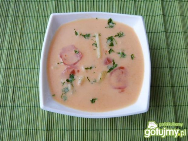 Przepis  ziemniaczana zupa z pomidorami przepis