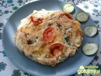 Przepis  omlet śniadaniowy z warzywami i serem przepis