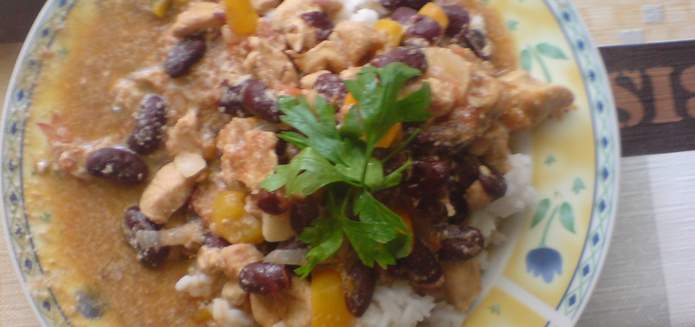 Kurczak na ostro z ryżem (autor: faustyna)