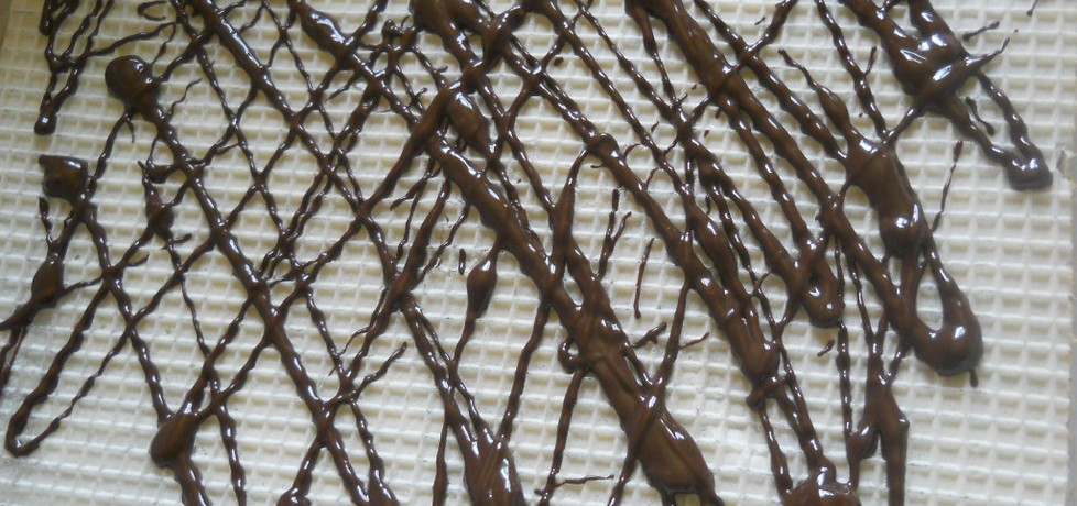 Wafle z krówką polane polewą czekoladową (autor: ewelinapac ...