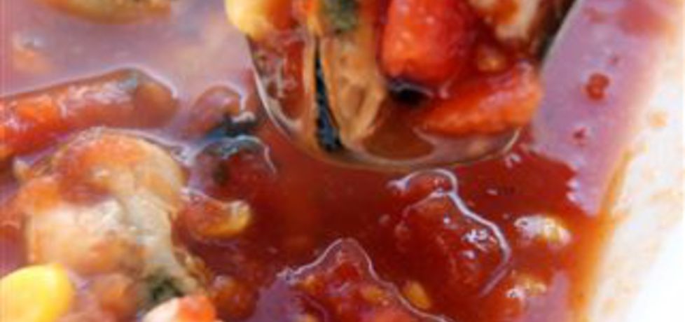 Ostra pomidorowa zupa z owocami morza (autor: bernika ...