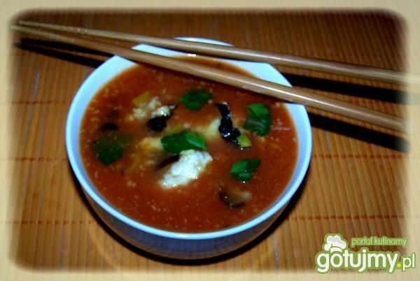 Przepis  zupka chińska z kluseczkami rybnymi przepis