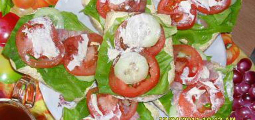 Kanapki z sałatą i pomidorami (autor: tomek18)