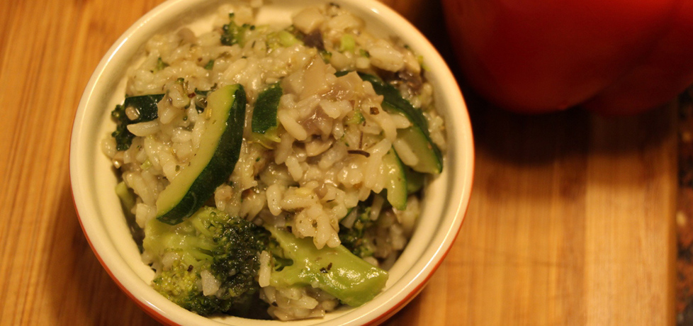 Szybkie risotto z pieczarkami, cukinią i brokułem (autor: aisoglam ...
