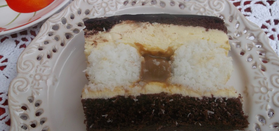 Ciasto z kulkami kokosowymi. (autor: babeczka35)
