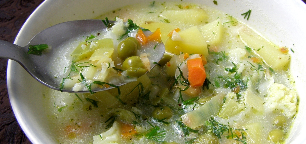 Kalafiorowa-groszkowa zupa na maśle... (autor: w-mojej