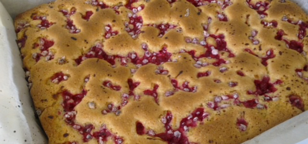 Ciasto z czerwoną porzeczką (autor: smakowita)