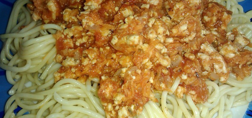 Makaron spagetti z sosem mięsnym (autor: gracer)