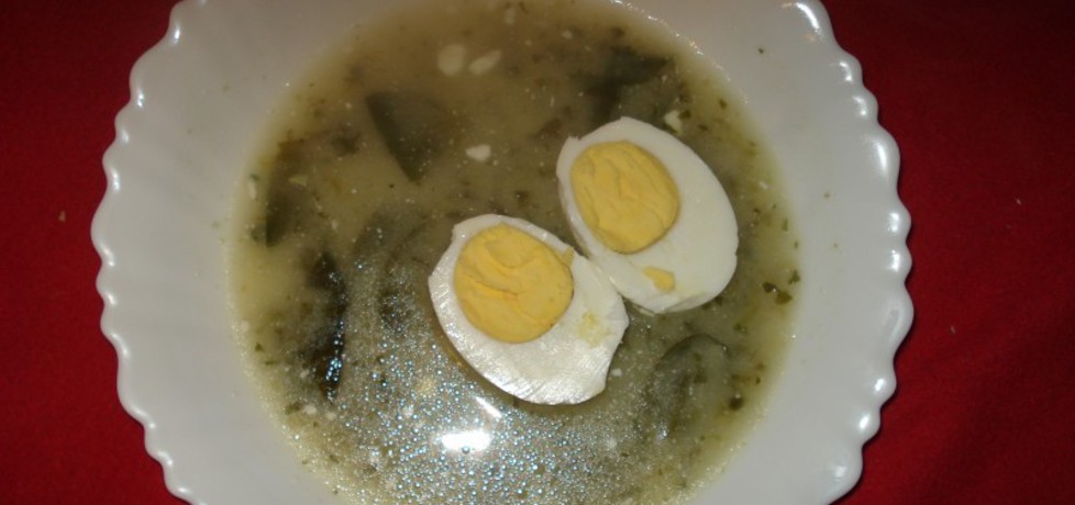 Zupa szpinakowa z jajkiem (autor: norweska20)