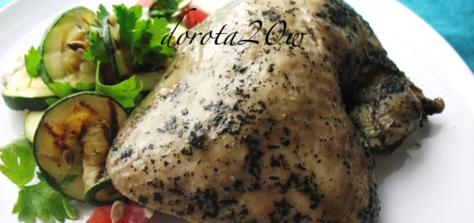Pieczony kurczak w sosie miętowym (autor: dorota20w ...