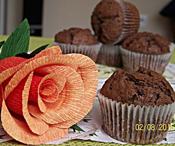 Przepis  czekoladowe muffiny z nutellą przepis