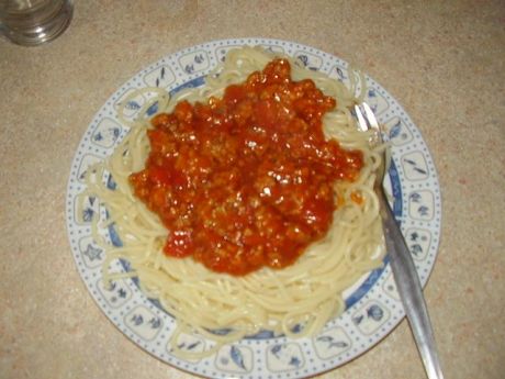 Przepis  spaghetti a'la tomala:) przepis