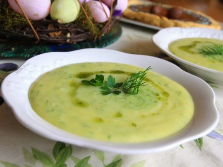 Przepis  wiosenna zupa ze świeżych ziół przepis