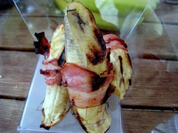 Przepis  grillowane banany w bekonie przepis