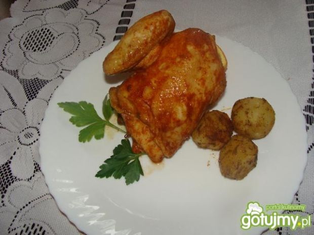 Przepis  pikantny kurczak z pikantnymi kartoflami przepis
