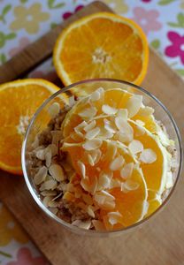 Jęczmienny pudding z pomarańczą, migdałami i cynamonem ...