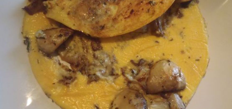 Omlet z pieczarkami i serem gorgonzolla (autor: magula ...