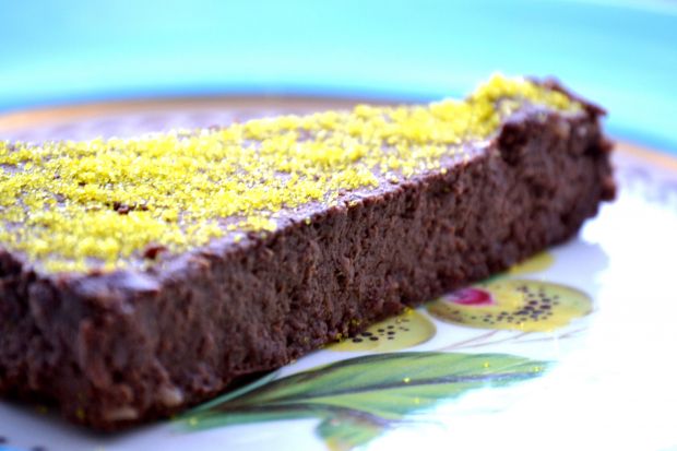 Przepis  czekoladowe brownie z bakłażanem przepis