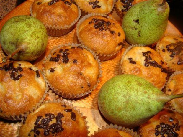 Przepis  muffinki z gruszkami przepis