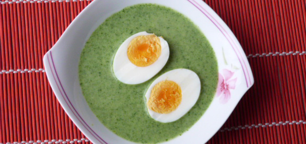Zupa szpinakowa z jajkami (autor: renatazet)