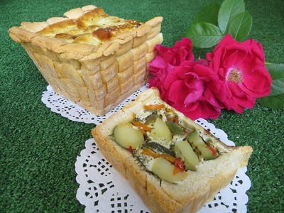 Warzywny  koszyk piknikowy